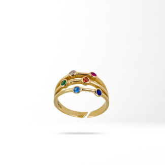 The Essential Solitaire Stacking Ring — 18K Yellow Solid Gold Fine Jewelry