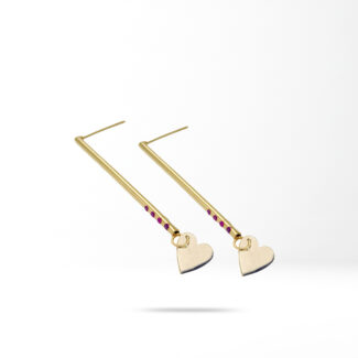 Soulful Drop — 18K Yellow Solid Gold Earrings